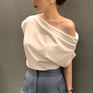 Elegant Off-Shoulder White Top